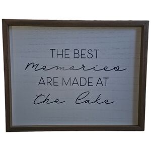 Nielsen Bainbridge Group "The Best Memories Are Made At The Lake" Wooden Picture